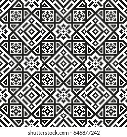 Mosaic seamless pattern. Modern geometric texture. Vector illustration.