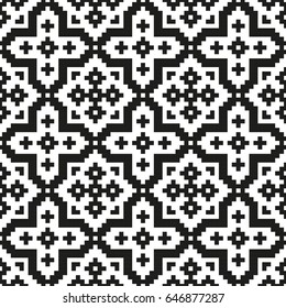 Mosaic seamless pattern. Modern geometric texture. Vector illustration.