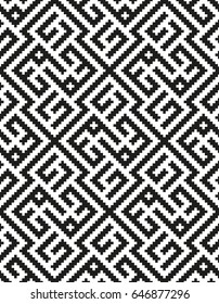 Mosaic seamless pattern. Modern geometric texture. Vector illustration.