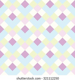 Mosaic seamless pattern. Print in a cage in a rustic style for interior decorating, home textiles, clothing.