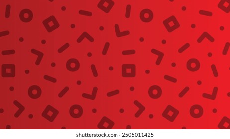 mosaic seamless pattern Retro memphis style fashion 8090s Black and red texture