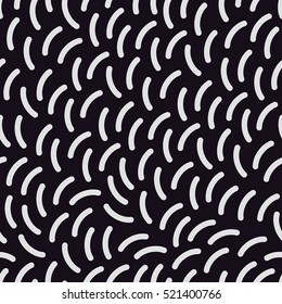 Mosaic seamless pattern. Retro memphis style, fashion 80-90s. Black and white concept style. Hipster and trendy pattern.