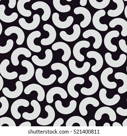 Mosaic seamless pattern. Retro memphis style, fashion 80-90s. Black and white concept style. Hipster and trendy pattern.