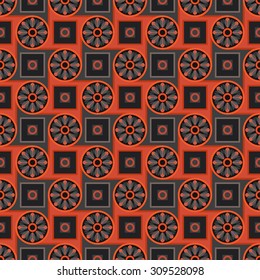 Mosaic seamless pattern. Texture for decorating materials, interior and book printing.