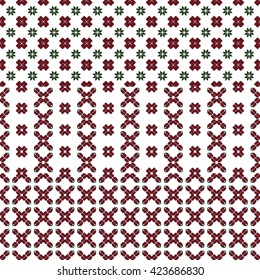 Mosaic seamless pattern. Vector Image. Graphic arts, design, textile industry.