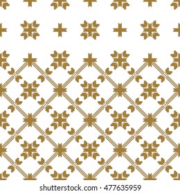 Mosaic seamless pattern. Vector Image. Rose, yellow, orange colors. For embroidery pattern. for the textile industry, home crafts