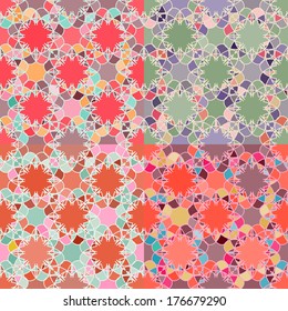 Mosaic seamless texture. Vector pattern