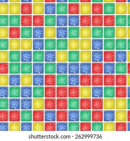Mosaic seamless - vector illustration. You can use it to fill your own background.