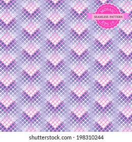 mosaic seanless pattern &black ground