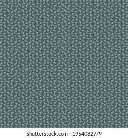 Mosaic in shades of blue, composed of small pieces, rhombic, round or otherwise. Textile design. Fashion pattern.