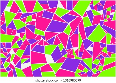 Mosaic sheet seamless pattern.Fragment background.Colorful trendy 2019.