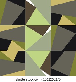 Mosaic silk scarf pattern. Vintage style