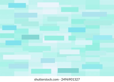 Mosaic soft tosca pixel background with scattered overlay pattern. Glitch effect background. Gradient abstract tile background. 