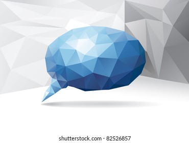 Mosaic speech bubble