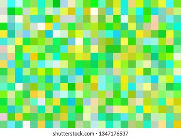 Mosaic square green