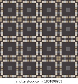Mosaico de plazas. Antecedentes abstractos. Patrón sin foco. Ilustración vectorial para diseño web o impresión.