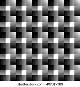 Mosaic of squares. Abstract monochrome background. Overlapping faded rectangles.
