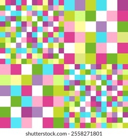 Mosaic Squares Design for Wallpaper or Fabric