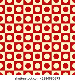 Mosaic of squares with dots