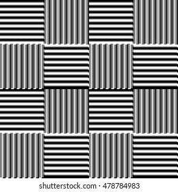 Mosaic of squares with embossed / offset line filling (Repeatable)