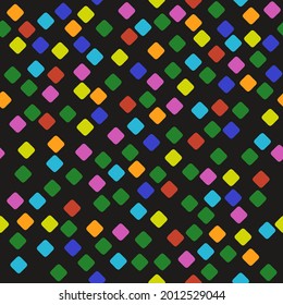 Mosaic squares wallpaper. Seamless vector colorful application with shapes.