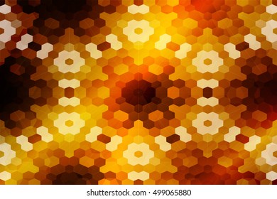 mosaic. stained-glass window. dark orange color. vector illustration. for design, wallpaper, interior