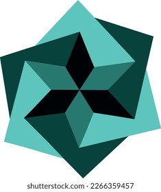 Mosaic stars in the form of cubes