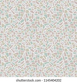 Mosaic stone floor texture. Abstract  background, seamless pattern. Vector illustration.