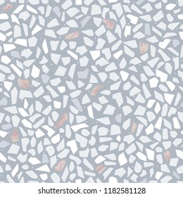 Mosaic stone floor texture. Abstract  background, seamless pattern. Vector illustration.
