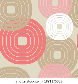 Un mosaico de figuras geométricas a rayas. Patrón sin foco. Diseño con eclosión manual. Textil. Ornamento étnico de boho. Ilustración vectorial para diseño web o impresión.