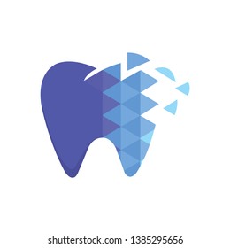 Mosaic style for dental related business logo