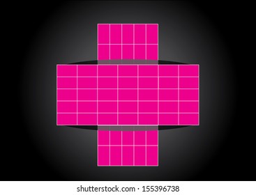 Mosaic Style Pattern. Vector