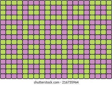 Mosaic Style Pattern. Vector 