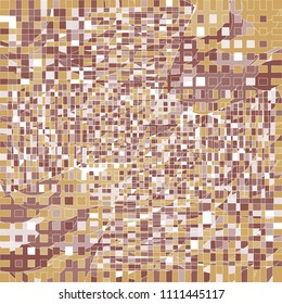 Mosaic tapestry vector texture with organic shapes and forms. Absract geometric background for modern fashion, design, prints, textile, cloth, paper packaging