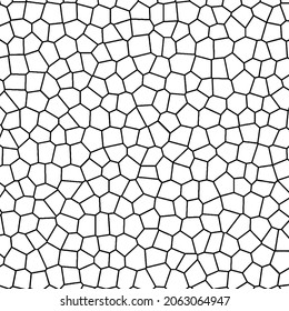 Mosaic texture. Abstract background template. Broken glass or crack surface pattern. Vector design.