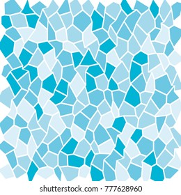 Mosaic texture. Geometric background of curves, irregular triangles, rectangles. Vector illustration