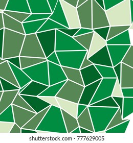 Mosaic texture. Geometric background of curves, irregular triangles, rectangles. Vector illustration