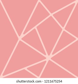 Mosaic tile pattern vector. Design stripe rose gold on pink background. Design print for textile, fabric, wallaper, background. Set 6