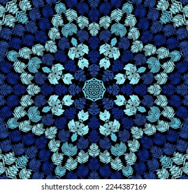 Vector de mosaico mosaico de ornamento sin fisuras. Papel interior impreso en color. Diseño de fondo de mandala de elemento estelar. Mosaico vintage de mosaico mediterráneo sin soldadura. Huella de cuadernos.