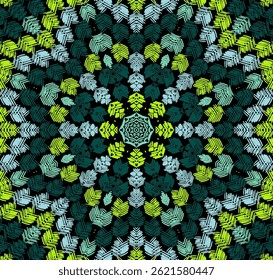 Mosaic tile vector seamless ornament. Interior wallpaper colorful print. Star element mandala background design. Oriental tile mosaic graphic seamless pattern. Arabesque  geometry backdrop.