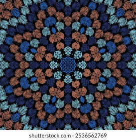 Mosaic tile vector seamless pattern. Interior wallpaper colorful print. Stained texture background design. Islamic tile mosaic seamless pattern. Retro moorish cover.