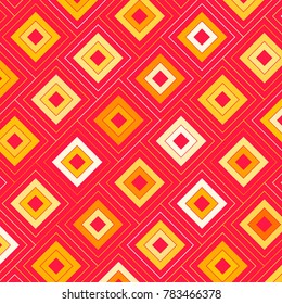 Mosaic Tiles Background with Multicolored Squares. Colorful Background for Tile, Fabric, Packaging Paper, Tablecloth, Banner, Textile. Surface Textures. Mosaic Tiles Background in Greek Style.