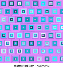 Mosaic Tiles Background with Multicolored Squares. Colorful Background for Tile, Fabric, Packaging Paper, Tablecloth, Banner, Textile. Surface Textures. Mosaic Tiles Background in Greek Style.