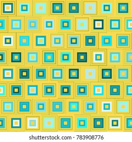 Mosaic Tiles Background with Multicolored Squares. Colorful Background for Tile, Fabric, Packaging Paper, Tablecloth, Banner, Textile. Surface Textures. Mosaic Tiles Background in Greek Style.