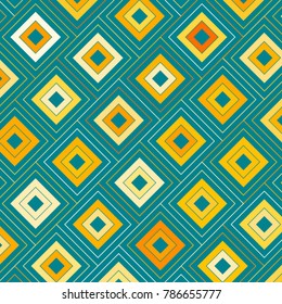 Mosaic Tiles Background with Multicolored Squares. Colorful Background for Tile, Fabric, Packaging Paper, Tablecloth, Banner, Textile. Surface Textures. Mosaic Tiles Background in Greek Style.