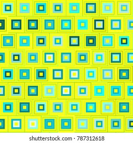 Mosaic Tiles Background with Multicolored Squares. Colorful Background for Tile, Fabric, Packaging Paper, Tablecloth, Banner, Textile. Surface Textures. Mosaic Tiles Background in Greek Style.