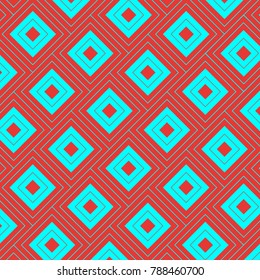Mosaic Tiles Background with Multicolored Squares. Colorful Background for Tile, Fabric, Packaging Paper, Tablecloth, Banner, Textile. Surface Textures. Mosaic Tiles Background in Greek Style.