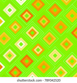 Mosaic Tiles Background with Multicolored Squares. Colorful Background for Tile, Fabric, Packaging Paper, Tablecloth, Banner, Textile. Surface Textures. Mosaic Tiles Background in Greek Style.