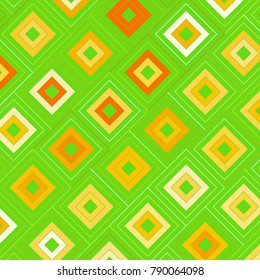 Mosaic Tiles Background with Multicolored Squares. Colorful Background for Tile, Fabric, Packaging Paper, Tablecloth, Banner, Textile. Surface Textures. Mosaic Tiles Background in Greek Style.