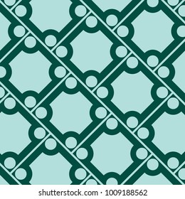 Mosaic Tiles Background with Squares and Circles. Blue Geometry Background for Tile, Fabric, Packaging Paper, Tablecloth, Banner, Textile. Surface Textures. Mosaic Tiles Background in Classic Style.